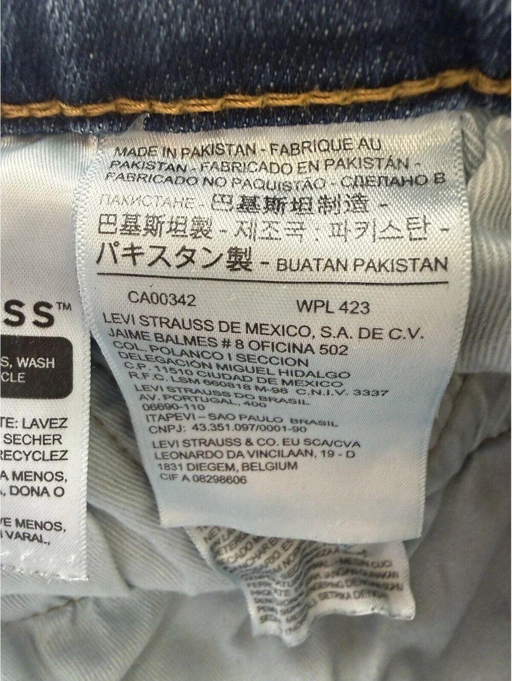 Levi's Premium Denim Jeans Men's 514 Size 32X34 Medium Wash Straight